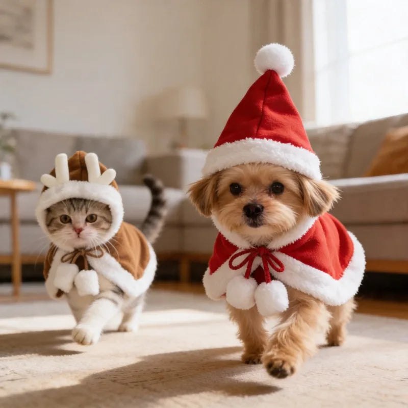 Santa’s Little Menace — Pet Christmas Cape